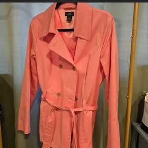 Brooks Brothers Coral Trench Coat